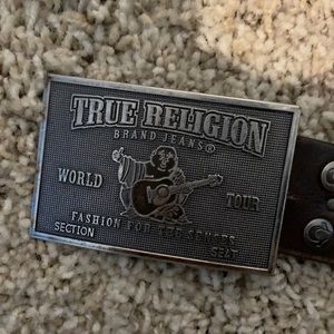 RARE GRAIL Mens True Religion STUDDED Belt